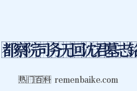 都察院司务无回沈君墓志铭是什么意思的图片